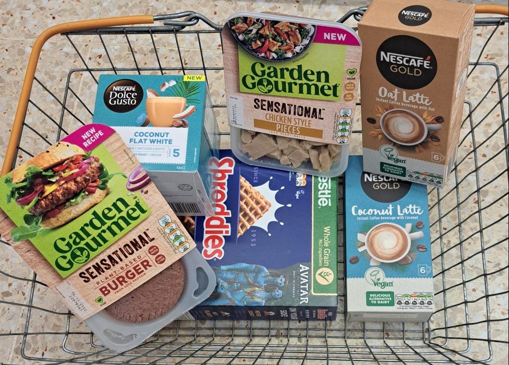 Nestlé plant-based brands, including Garden Gourmet